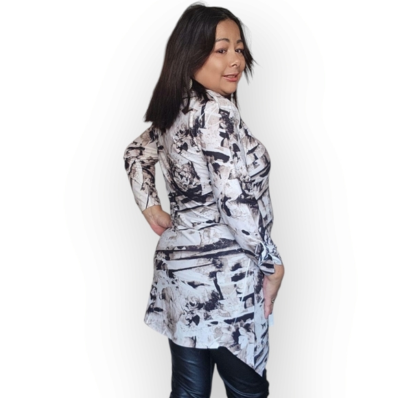 Cleo Womes Medium Floral Tunic Top - Picture 12 of 15